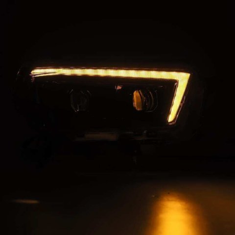 AlphaRex 10-13 Toyota 4Runner PRO-Series Proj Headlights Plank Style Alpha Blk w/Seq Signal/DRL thumbnail 9