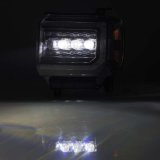 AlphaRex 14-18 GMC Sierra NOVA LED Proj Headlights Plank Style Black w/Activ Light/Seq Signal/DRL thumbnail 6