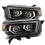 AlphaRex 10-13 Toyota 4Runner LUXX LED Proj Headlights Plank Style Black w/Seq Signal/DRL thumbnail 2