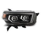 AlphaRex 10-13 Toyota 4Runner LUXX LED Proj Headlights Plank Style Black w/Seq Signal/DRL thumbnail 3