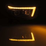 AlphaRex 10-13 Toyota 4Runner LUXX LED Proj Headlights Plank Style Black w/Seq Signal/DRL thumbnail 5