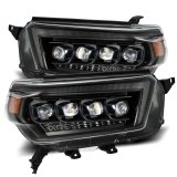 AlphaRex 10-13 Toyota 4Runner NOVA LED Proj Headlights Plank Style Alpha Black w/Seq Signal/DRL thumbnail 2