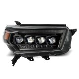 AlphaRex 10-13 Toyota 4Runner NOVA LED Proj Headlights Plank Style Alpha Black w/Seq Signal/DRL thumbnail 3