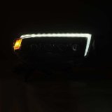 AlphaRex 10-13 Toyota 4Runner NOVA LED Proj Headlights Plank Style Alpha Black w/Seq Signal/DRL thumbnail 8