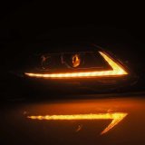AlphaRex 11-21 Toyota Sienna LUXX LED Proj Headlights Plank Style Black w/Seq Signal/DRL thumbnail 4