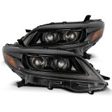 AlphaRex 11-21 Toyota Sienna LUXX LED Proj Headlights Plank Style Alpha Black w/Seq Signal/DRL thumbnail 2
