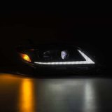 AlphaRex 11-21 Toyota Sienna LUXX LED Proj Headlights Plank Style Alpha Black w/Seq Signal/DRL thumbnail 9