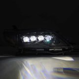 AlphaRex 11-21 Toyota Sienna LUXX LED Proj Headlights Plank Style Alpha Black w/Seq Signal/DRL thumbnail 4