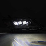 AlphaRex 11-21 Toyota Sienna LUXX LED Proj Headlights Plank Style Alpha Black w/Seq Signal/DRL thumbnail 5