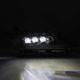 AlphaRex 11-21 Toyota Sienna LUXX LED Proj Headlights Plank Style Alpha Black w/Seq Signal/DRL thumbnail 9