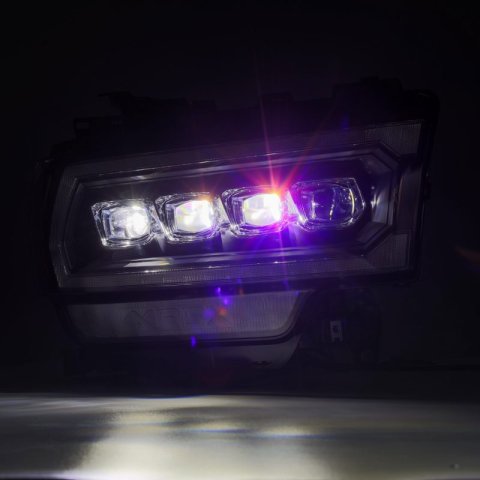 AlphaRex 19-21 Ram 2500 NOVA LED Proj Headlights Plank Style Black w/Activ Light/Seq Signal/DRL thumbnail 3