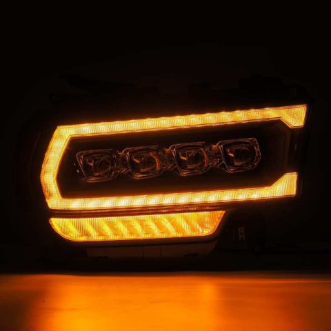 AlphaRex 19-21 Ram 2500 NOVA LED Proj Headlights Plank Style Black w/Activ Light/Seq Signal/DRL thumbnail 4