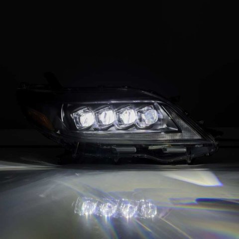 AlphaRex 2011+ Toyota Sienna NOVA LED Proj Headlights Plank Style Black w/Activ Light/Seq Signal/DRL thumbnail 3