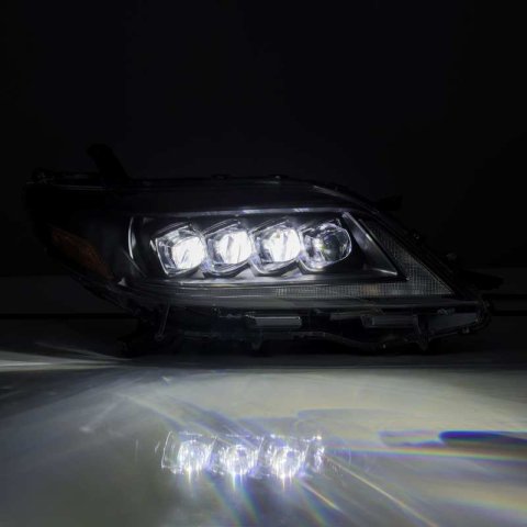 AlphaRex 2011+ Toyota Sienna NOVA LED Proj Headlights Plank Style Black w/Activ Light/Seq Signal/DRL thumbnail 4