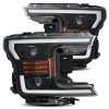 AlphaRex 18-20 Ford F-150 LUXX LED Proj Headlights Plank Style Jet Blk w/Activ Light/Seq Signal/DRL thumbnail 9