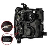 AlphaRex 15-19 Chevy 2500HD PRO-Series Proj Headlights Plank Style Blk w/Activ Light/Seq Signal/DRL thumbnail 4
