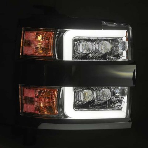 AlphaRex 15-18 Chevy 2500HD NOVA LED Proj Headlights Plank Style Chrome w/Activ Light/Seq Signal/DRL thumbnail 3