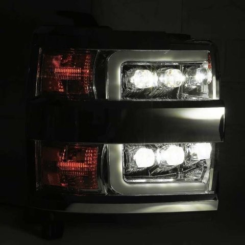 AlphaRex 15-18 Chevy 2500HD NOVA LED Proj Headlights Plank Style Chrome w/Activ Light/Seq Signal/DRL thumbnail 9
