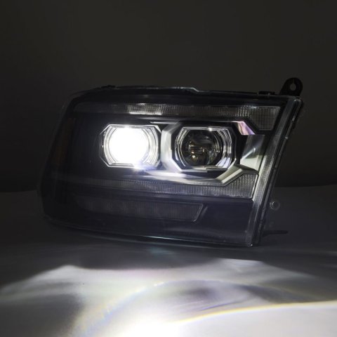 AlphaRex 09-18 Dodge Ram 2500 LUXX LED Proj Headlights Plank Style Blk w/Activ Light/Seq Signal/DRL thumbnail 5