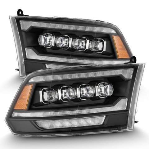 AlphaRex 09-18 Ram 2500 NOVA LED Proj Headlights Plank Style Chrome w/Activ Light/Seq Signal/DRL thumbnail 1