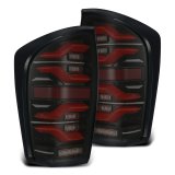 AlphaRex 16-21 Toyota Tacoma LUXX LED Taillights Blk/Red w/Activ Light/Seq Signal thumbnail 1