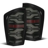 AlphaRex 16-21 Toyota Tacoma LUXX LED Taillights Blk w/Activ Light/Seq Signal thumbnail 1