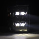 AlphaRex 08-10 Ford F250-550 NOVA-Series LED Projector Headlights Alpha-Blk w/Activ Light/Seq Signal thumbnail 7