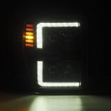AlphaRex 08-10 Ford F250-550 NOVA-Series LED Projector Headlights Alpha-Blk w/Activ Light/Seq Signal thumbnail 9