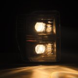 AlphaRex 08-10 Ford F250-550 PRO-Series Projector headlights Black w/Activ Light/Seq Signal thumbnail 8