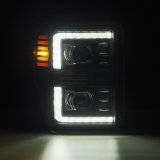 AlphaRex 08-10 Ford F250-550 PRO-Series Projector headlights Black w/Activ Light/Seq Signal thumbnail 9