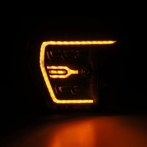 AlphaRex 21-22 Ford F-150 NOVA LED Proj Headlights Plank Style Blk w/Activ Light/Seq Signal thumbnail 3