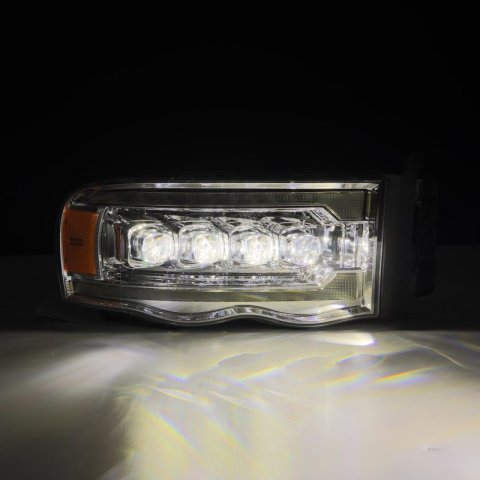AlphaRex 02-05 Dodge Ram 1500 NOVA LED Proj Headlights Plank Style Chrome w/Activ Light/Seq Signal thumbnail 5