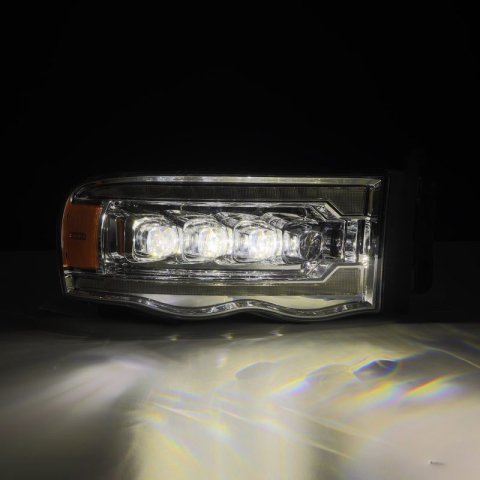 AlphaRex 02-05 Dodge Ram 1500 NOVA LED Proj Headlights Plank Style Chrome w/Activ Light/Seq Signal thumbnail 6