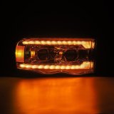 AlphaRex 02-05 Dodge Ram 1500 LUXX LED Proj Headlights Plank Style Chrome w/Activ Light/Seq Signal thumbnail 3
