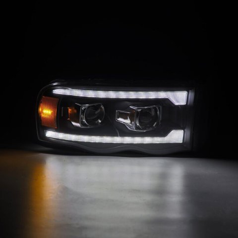 AlphaRex 02-05 Dodge Ram 1500 PRO-Series Projector Headlights Plank Style Chrome w/Seq Signal thumbnail 9
