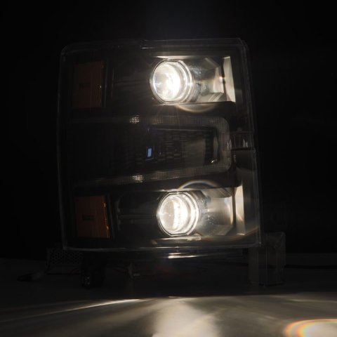 AlphaRex 14-15 Chevy 1500 PRO-Series Projector Headlights Black w/ Sequential Signal & DRL thumbnail 5