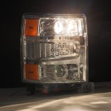 AlphaRex 14-15 Chevy 1500 PRO-Series Projector Headlights Chrome w/Sequential Signal & DRL thumbnail 8