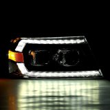 AlphaRex 04-08 Ford F150 PRO-Series Projector Headlights Alpha-Black w/ Sequential Signal and DRL thumbnail 4