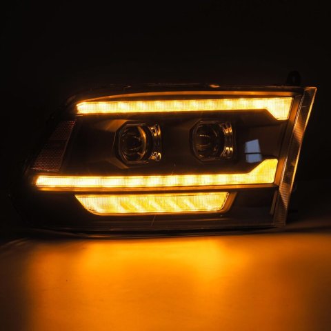 AlphaRex 09-18 Ram 1500/2500 PRO-Series Proj Headlights Black w/Sequential Signal and Top/Middle DRL thumbnail 7