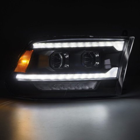 AlphaRex 09-18 Ram 1500/2500 PRO-Series Proj Headlights Black w/Sequential Signal and Top/Middle DRL thumbnail 8