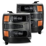 AlphaRex 16-18 Chevy 1500HD LUXX LED Proj Headlights Alpha-BK w/Seq Atv Lgt / SeqSig (Req PN 810023) thumbnail 2