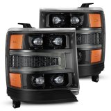 AlphaRex 16-18 Chevy 1500HD NOVA-Series LED Proj Headlghts Alpha BK Atv Lgt/SeqSig & DRL(Req 810023) thumbnail 2