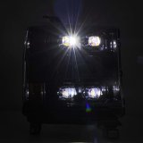 AlphaRex 16-18 Chevy 1500HD NOVA-Series LED Proj Headlghts Alpha BK Atv Lgt/SeqSig & DRL(Req 810023) thumbnail 3