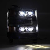 AlphaRex 16-18 Chevy 1500HD NOVA-Series LED Proj Headlights BK w/Actv Lgt/SeqSig & DRL (Req 810023) thumbnail 3