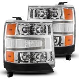 AlphaRex 16-18 Chevy 1500HD NOVA-Series LED Proj Headlights Chrm w/Actv Lgt/SeqSig & DRL(Req 810023) thumbnail 1