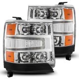 AlphaRex 16-18 Chevy 1500HD NOVA-Series LED Proj Headlights Chrm w/Actv Lgt/SeqSig & DRL(Req 810023) thumbnail 2