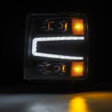AlphaRex 04-15 Chevy 1500HD NOVA-Series LED Proj Headlights Black w/Activ Light/Seq Signal & SB DRL thumbnail 8