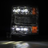 AlphaRex 04-15 Chevy 1500HD NOVA-Series LED Proj Headlights Chrome w/Activ Light/Seq Signal & SB DRL thumbnail 4