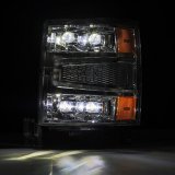 AlphaRex 04-15 Chevy 1500HD NOVA-Series LED Proj Headlights Chrome w/Activ Light/Seq Signal & SB DRL thumbnail 9