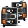 AlphaRex 04-15 Chevy 1500HD LUXX-Series LED Proj Headlights Black w/Activ Light/Seq Signal thumbnail 9